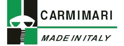 logo dello sponsor Carmimari, l'immagine presenta una spada e la scritta: 'Carmimari, made in Italy